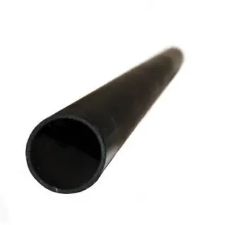 Aluminiumsrør, sortlakkert, 2m 48mm x 4mm, 6082-T6, RAL9005 Matt
