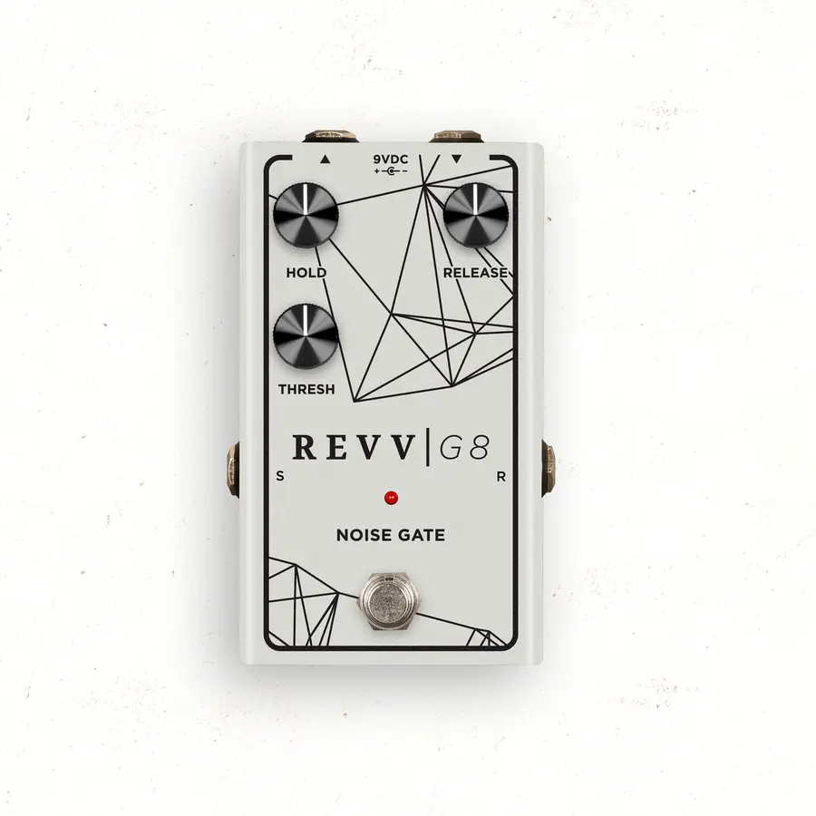 Revv G8 - Noise Gate Pedal - White Pearl 