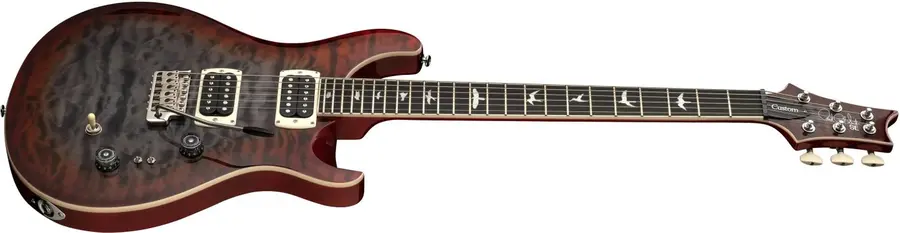 PRS SE Custom 24-08 Quilt Charcoal Cherryburst 