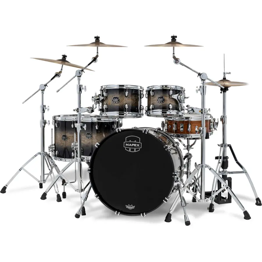 Mapex Saturn VI Series SR628XUZXG Black Ink Burst Shellpack 