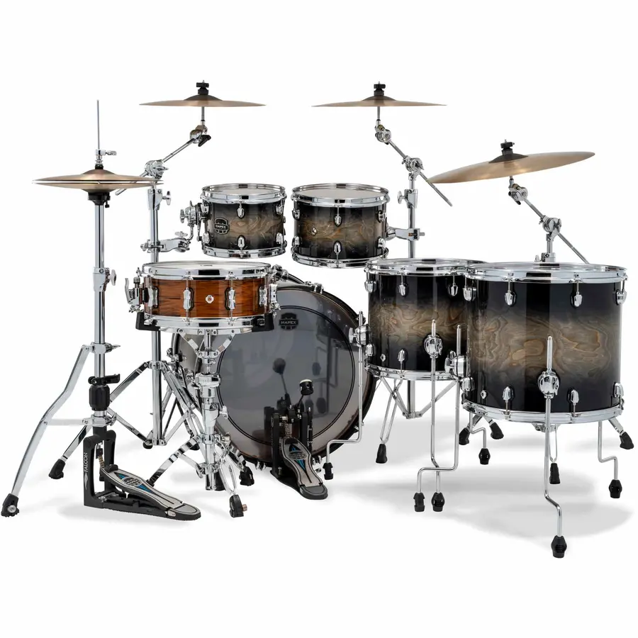 Mapex Saturn VI Series SR628XUZXG Black Ink Burst Shellpack 