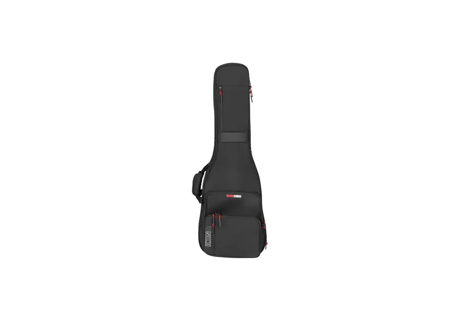 Gator G-ICONTTELEC-BLK ICON Take Two Holds 2 Electric Guitars 
