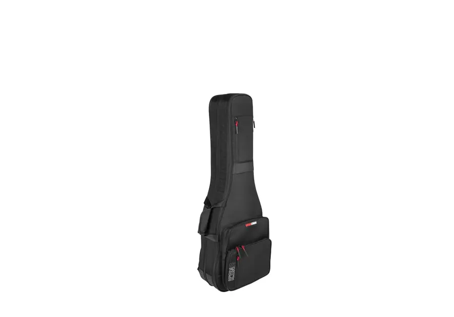 Gator G-ICONTTELEC-BLK ICON Take Two Holds 2 Electric Guitars 