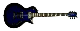 ESP USA ECLIPSE QM DARK BLUE SUNBURST 57/ 66 - Gloss Finish