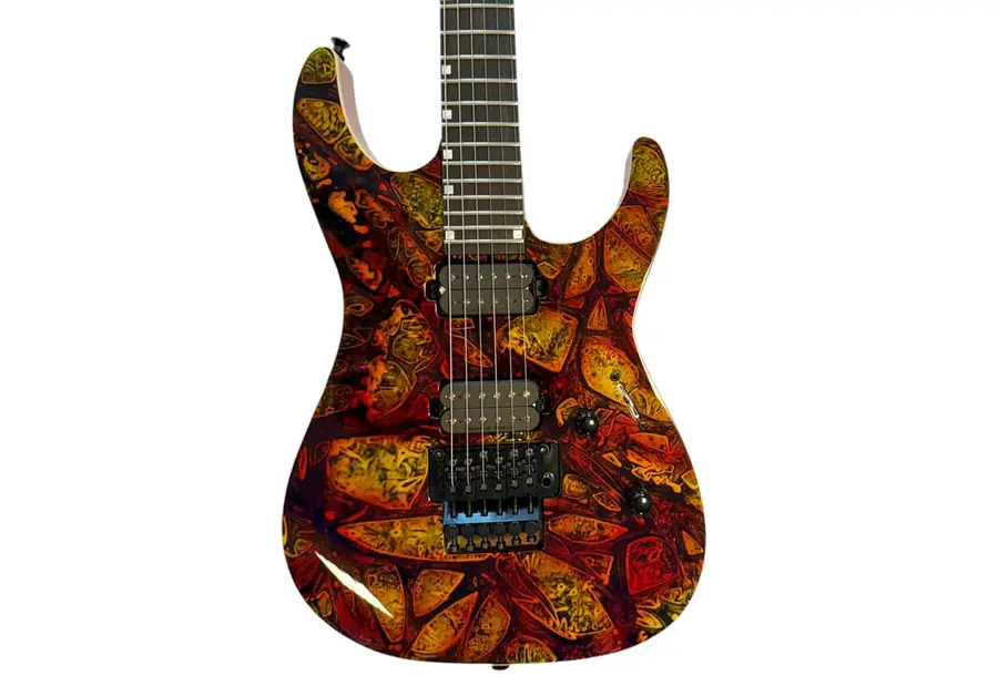 ESP USA M-II FR DLX SC SD BH HELLFIRE Solid Color/Duncan/Black Hardware/Hellfi 
