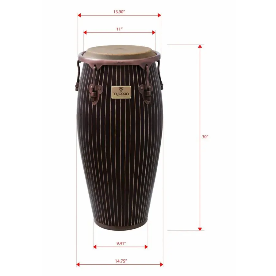 Tycoon Master Hand-Crafted Pinstripe Series Quinto (11") with Single Stand 