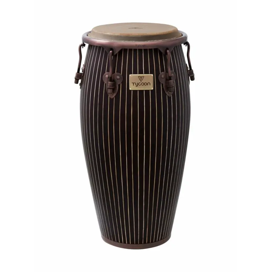 Tycoon Master Hand-Crafted Pinstripe Series Conga (11.75") with Single Stand 