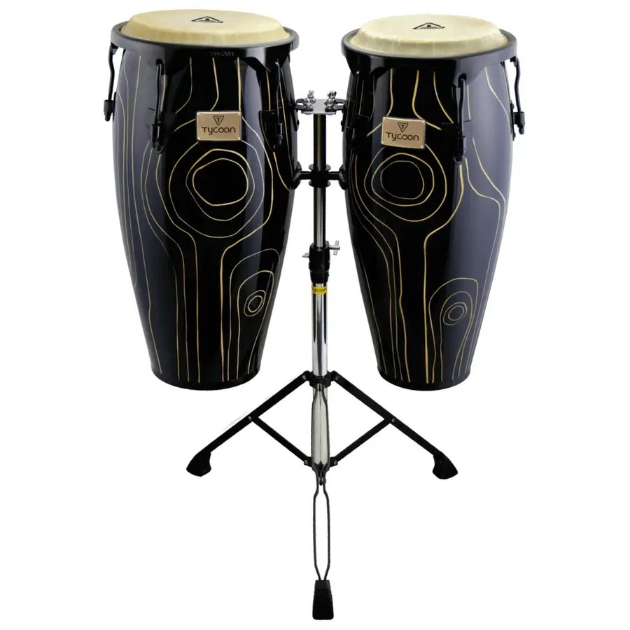Tycoon Supremo Select Cyclone Series 10"&11" Congas with Double Stand 