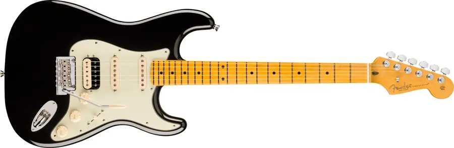 Fender Am Pro Stratocaster HSSMaple FingerboardBlack 