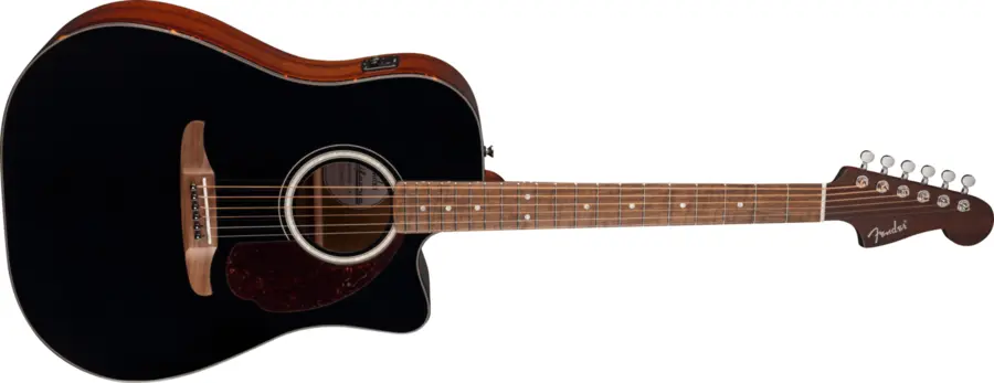 Fender California Deluxe Redondo CE WN, Black 