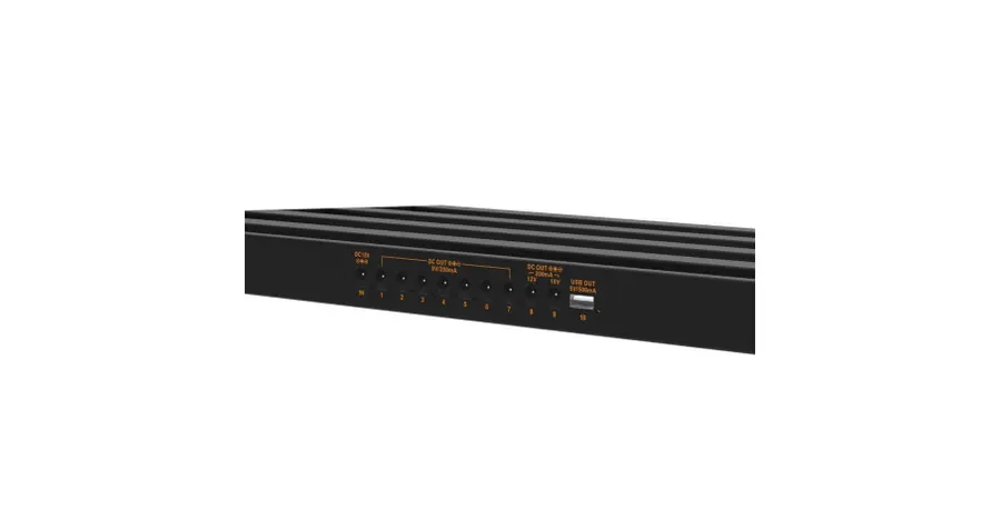 Yuer PR-01L - Large Size Pedalboard with build-in power supply 
