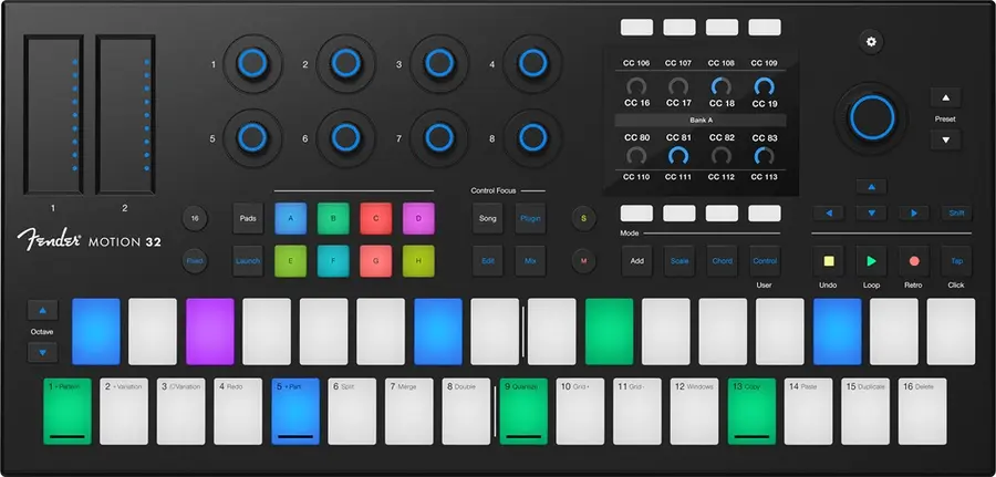 Fender Studio Motion 32 32-pad production&performance controller 