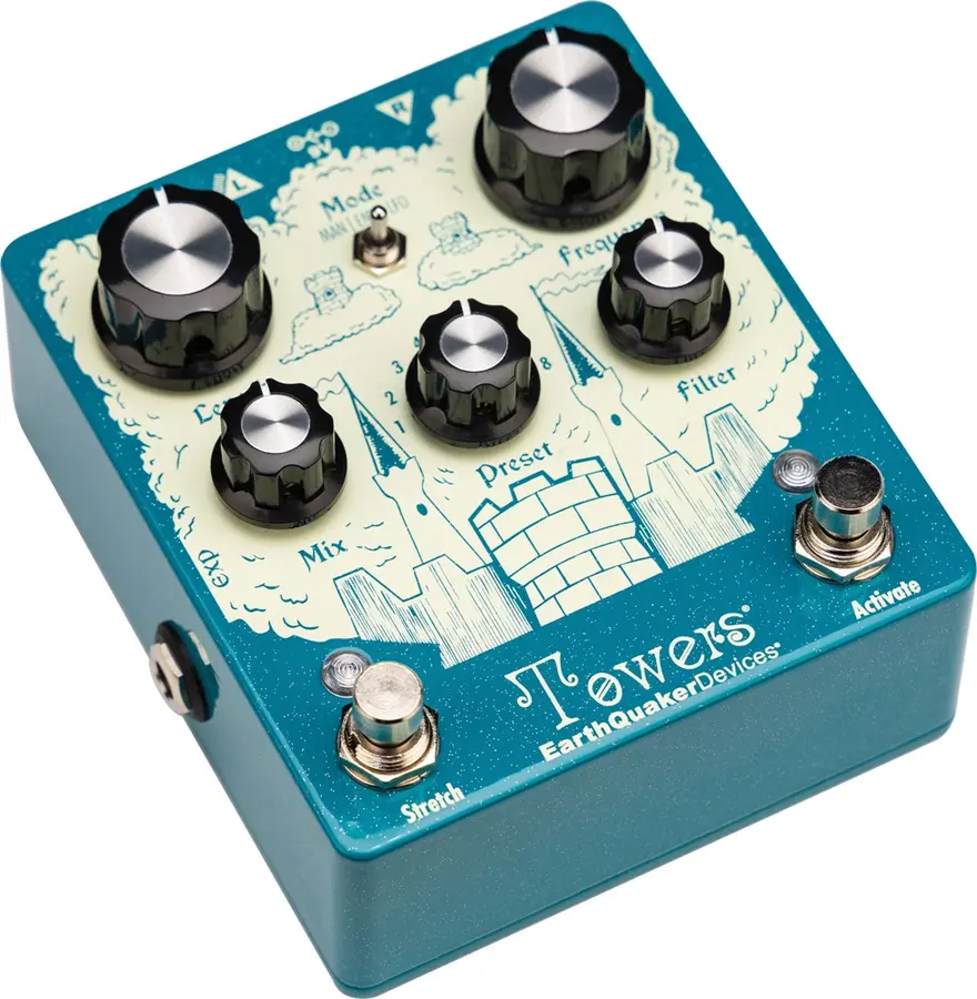 EarthQuaker Devices Towers Stereo Reverberant Filter 