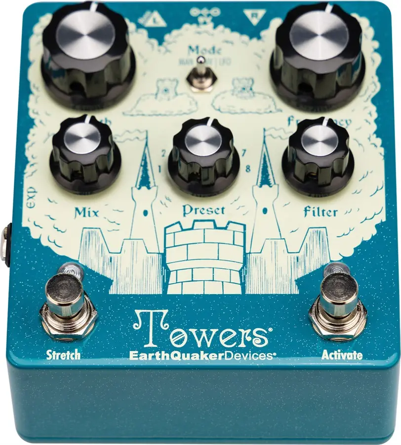 EarthQuaker Devices Towers Stereo Reverberant Filter 