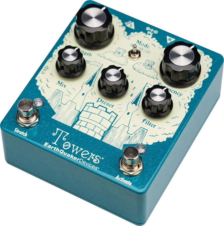 EarthQuaker Devices Towers Stereo Reverberant Filter 