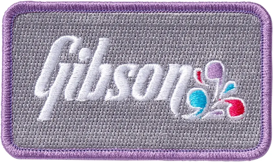 Gibson Accessories Gibson 70s Floral Logo Iron-On Patch (3.5") 