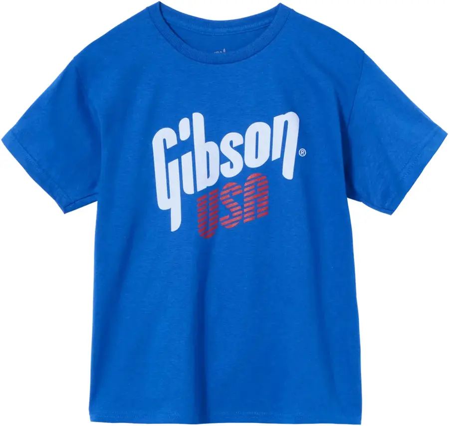 Gibson Accessories Kid's Gibson USA Tee (Royal Blue), XS 