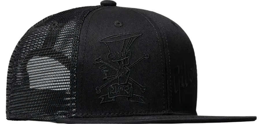 Gibson Accessories Slash 'Skully' Trucker Hat (Black/Black) 