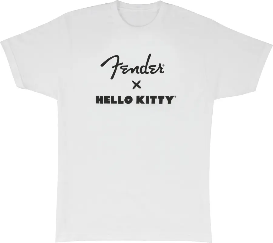 Fender Fender x Hello Kitty Logo Tee, White, XL 