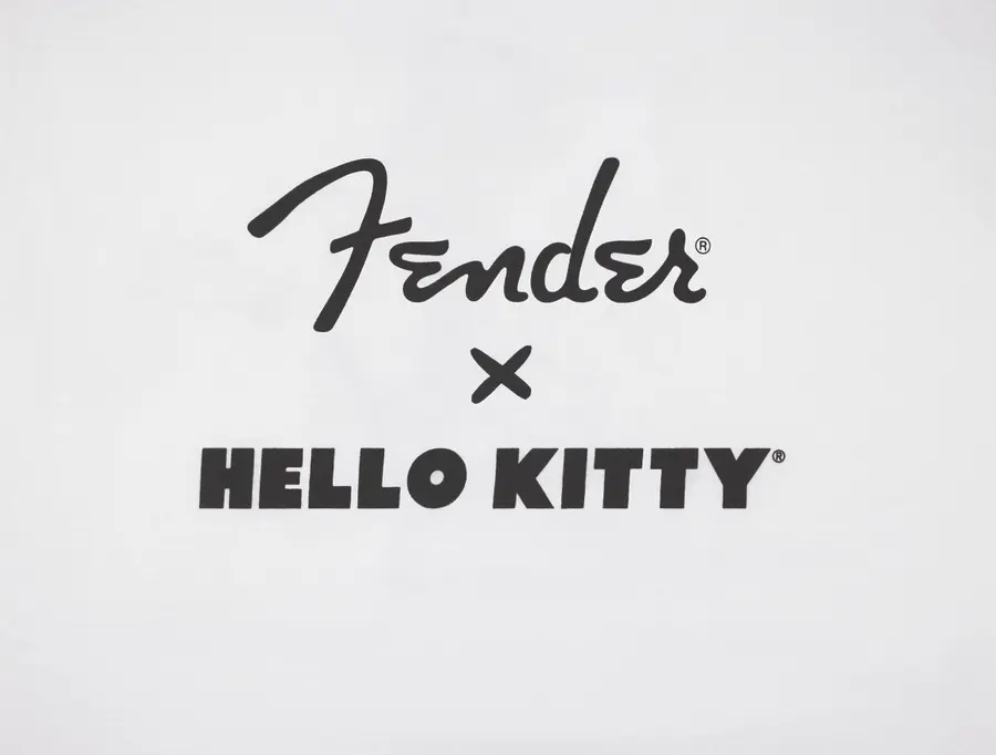 Fender Fender x Hello Kitty Logo Tee, White, XL 