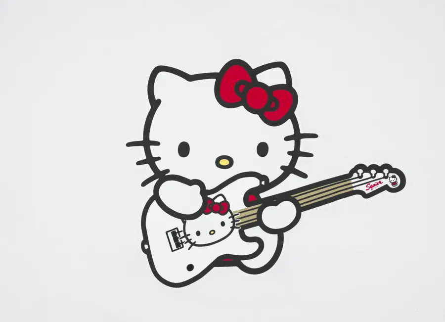 Fender Fender x Hello Kitty Logo Tee, White, XL 
