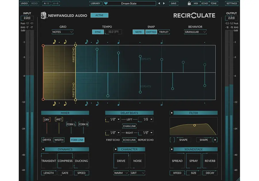 Eventide Recirculate by Newfangled Audio Native Software Plugin for AAX, VST, AU 