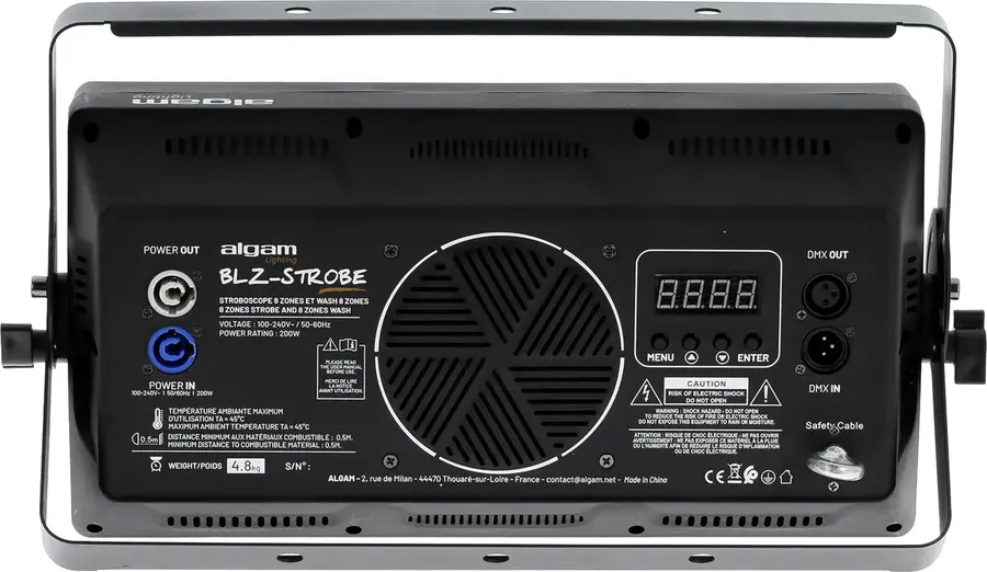 Algam Lighting LAL BLZ-STROBE 8-zone RGBW Wash & White Strobe hybrid 