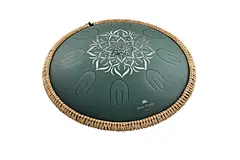 Meinl Sonic Energy OSTD3DGE Octave Steel Tongue,F Major, Dark Green, Engr floral