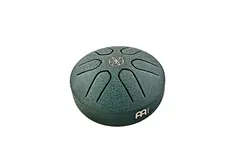 Meinl Sonic Energy PSTD4DGGOL Pocket Steel Tongue Drum, A Major, Dark Green