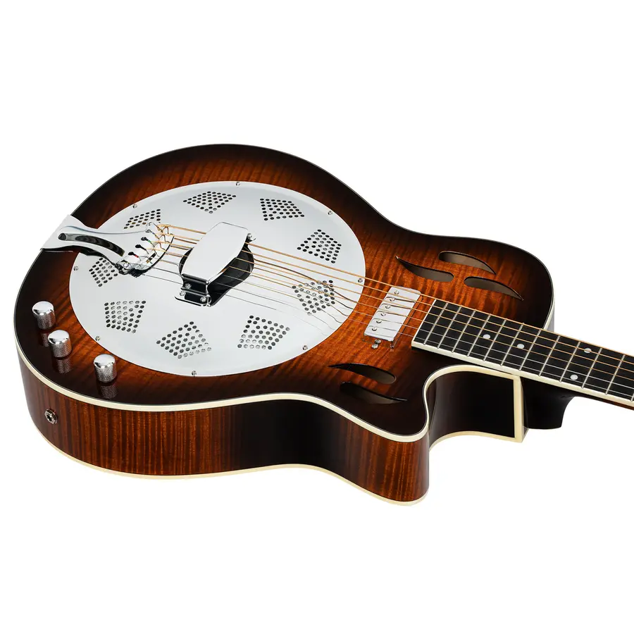 Ortega RRG50CE-SSB Resonatorgitar m/bag Americana Series, Cutaway, Sunset Burst 