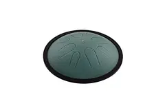 Meinl Sonic Energy CSTD1DG Compact Steel Tongue Drum, B Minor, Dark Green