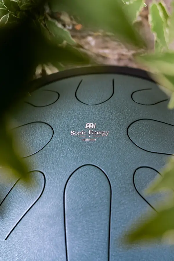 Meinl Sonic Energy CSTD1DG Compact Steel Tongue Drum, B Minor, Dark Green 