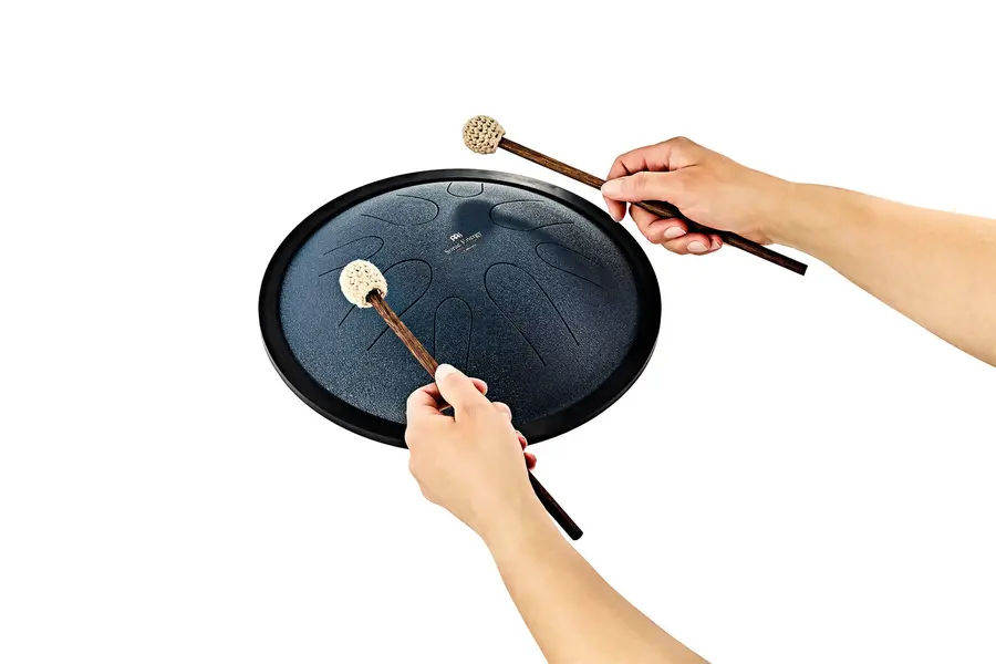 Meinl Sonic Energy CSTD2NB Compact Steel Tongue Drum, C Minor, Navy Blue 
