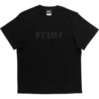 Ibanez TAMT007L T-shirt Tama BK Logo on BK - Large
