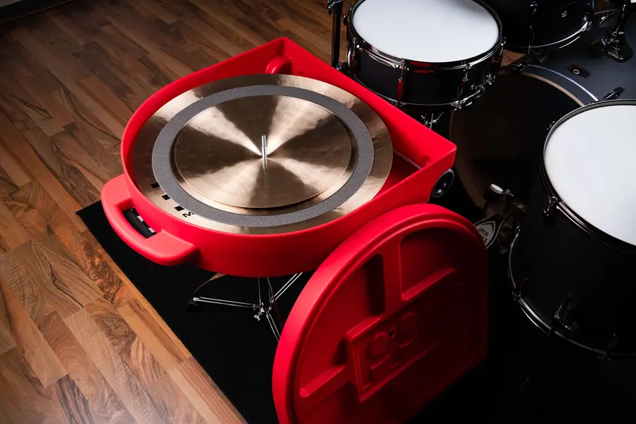 Meinl Percussion MCC22R-TR 22" Pro Cymbal Case Trolley, Red 