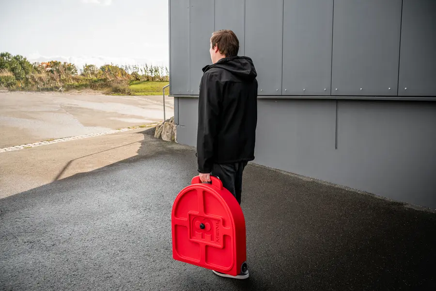Meinl Percussion MCC22R-TR 22" Pro Cymbal Case Trolley, Red 