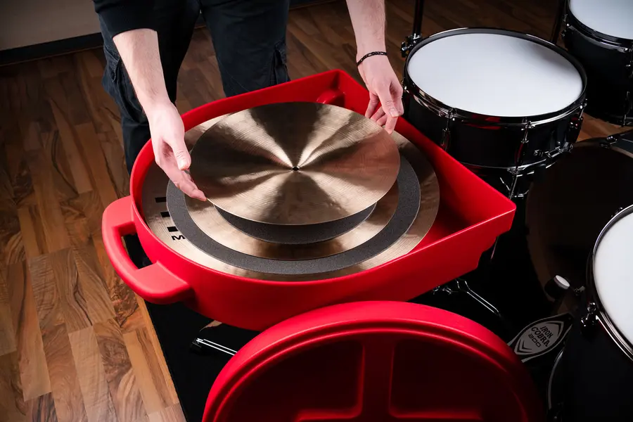 Meinl Percussion MCC22R 22" Pro Cymbal Case, Red 