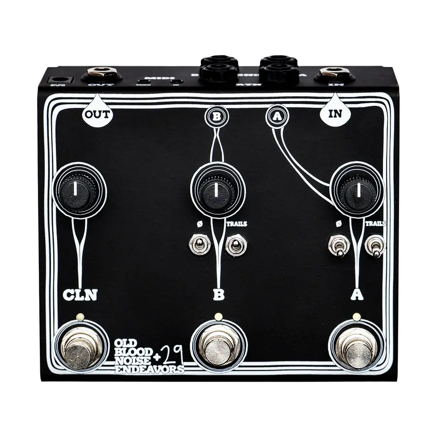 Old Blood Noise Endeavors Signal Blender Stereo Basic Multi Stereo Loop Pedal Blk 