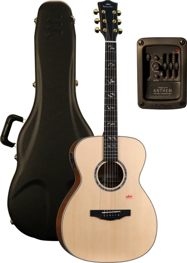 Kepma All Solid A1E OM Natural electro-acoustic guitar 