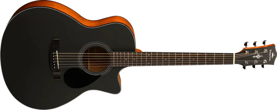 Kepma Plytone EAC+ Grand Auditorium Black acoustic guitar 