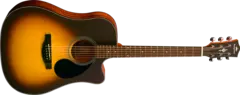 Kepma Plytone EDC+ Dreadnought Sunburst acoustic guitar