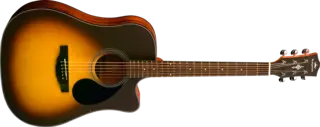 Kepma Plytone EDC+ Dreadnought Sunburst acoustic guitar
