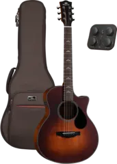 Kepma Travel FCE Mini K10PRO Vintage Burst electro-acoustic guitar