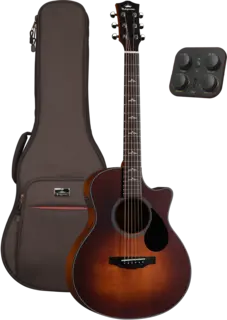 Kepma Travel FCE Mini K10PRO Vintage Burst electro-acoustic guitar