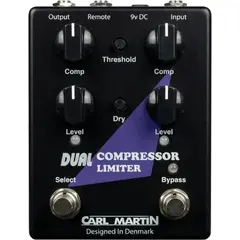 Carl Martin Dual Compressor Limiter gitar-effekt-pedal