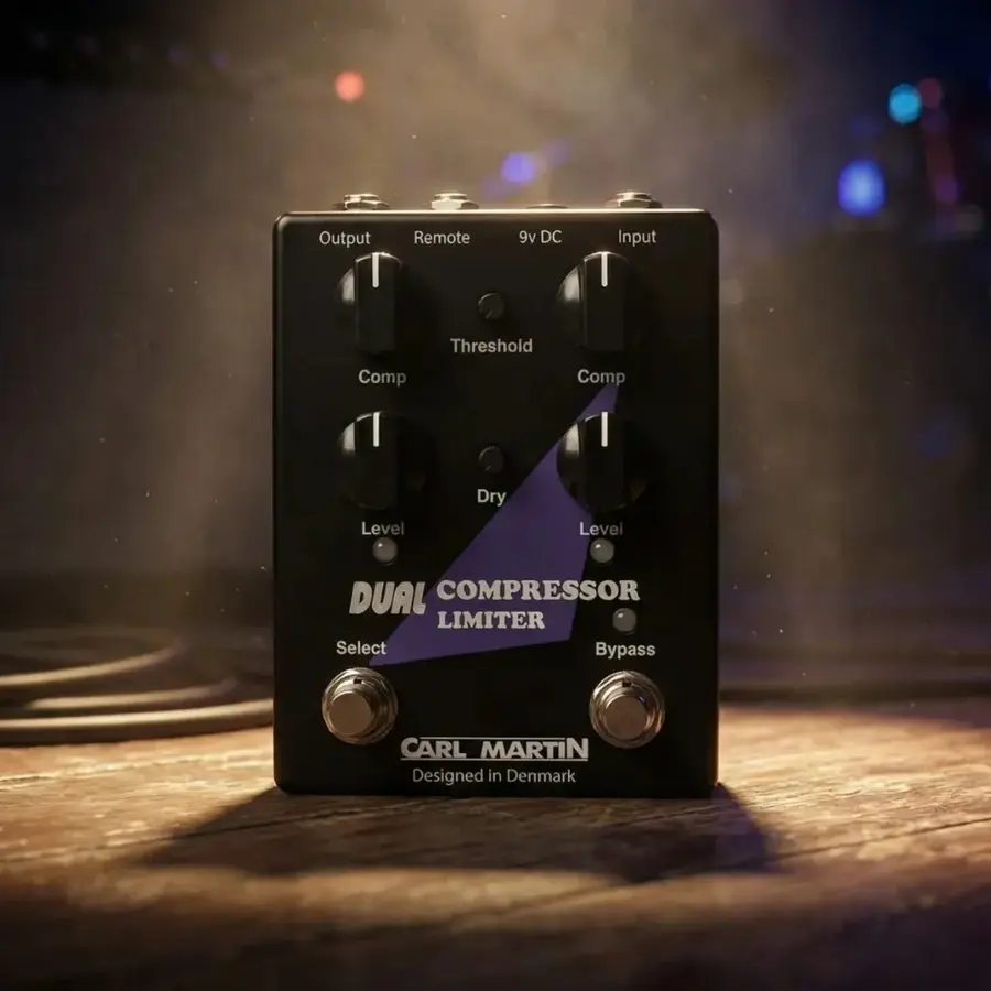 Carl Martin Dual Compressor Limiter gitar-effekt-pedal 