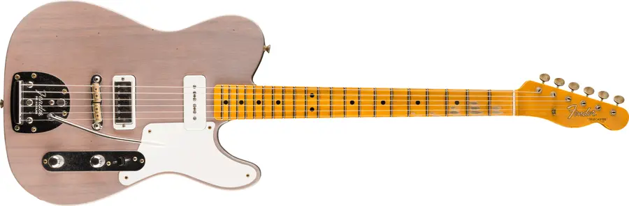 Fender Custom Shop Lim Ed Ocelot Tele Journeyman Relic, Dirty White Blonde 