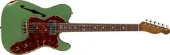 Fender Custom Shop Lim Ed 72 Tele Custom Thinline Relic, Sage Green Metallic