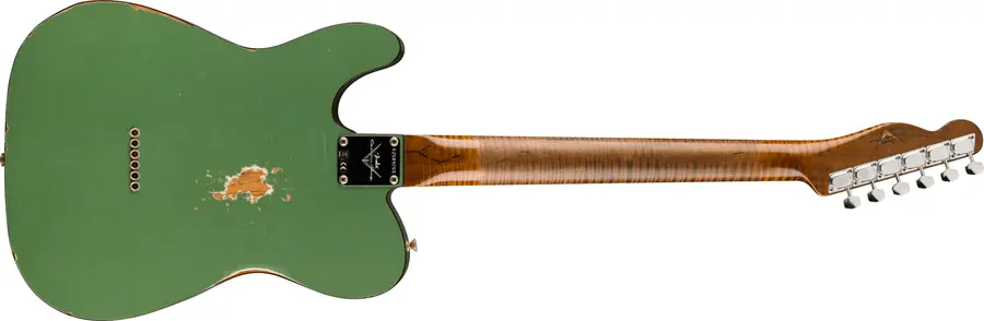 Fender Custom Shop Lim Ed 72 Tele Custom Thinline Relic, Sage Green Metallic 