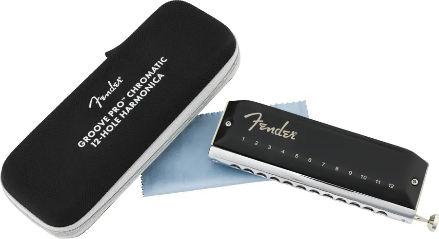 Fender Groove Pro Chromatic 12-Hole Harmonica, Key of C 